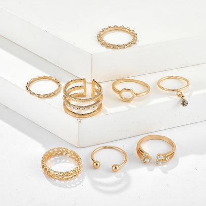 Golden Luxe Stacking Ring Set