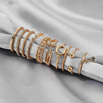 Golden Luxe Stacking Ring Set