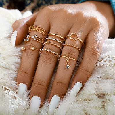 Golden Luxe Stacking Ring Set