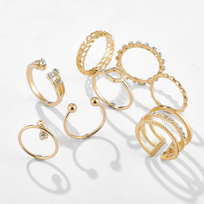 Golden Luxe Stacking Ring Set