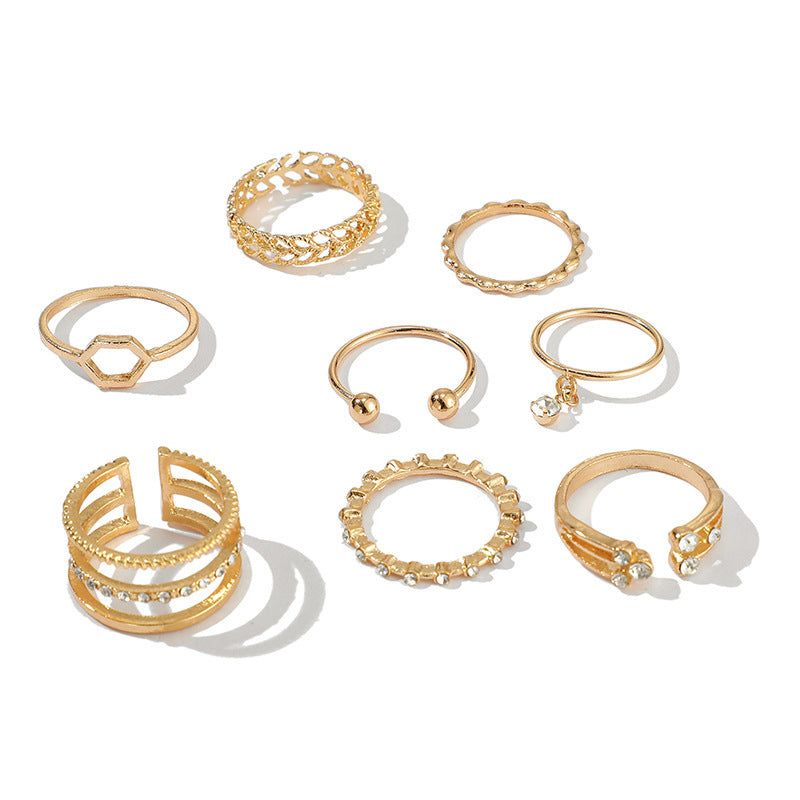 Golden Luxe Stacking Ring Set