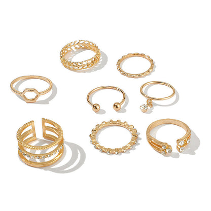 Golden Luxe Stacking Ring Set