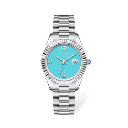 Diamond Shining Women's Steel Band Quartz Watch