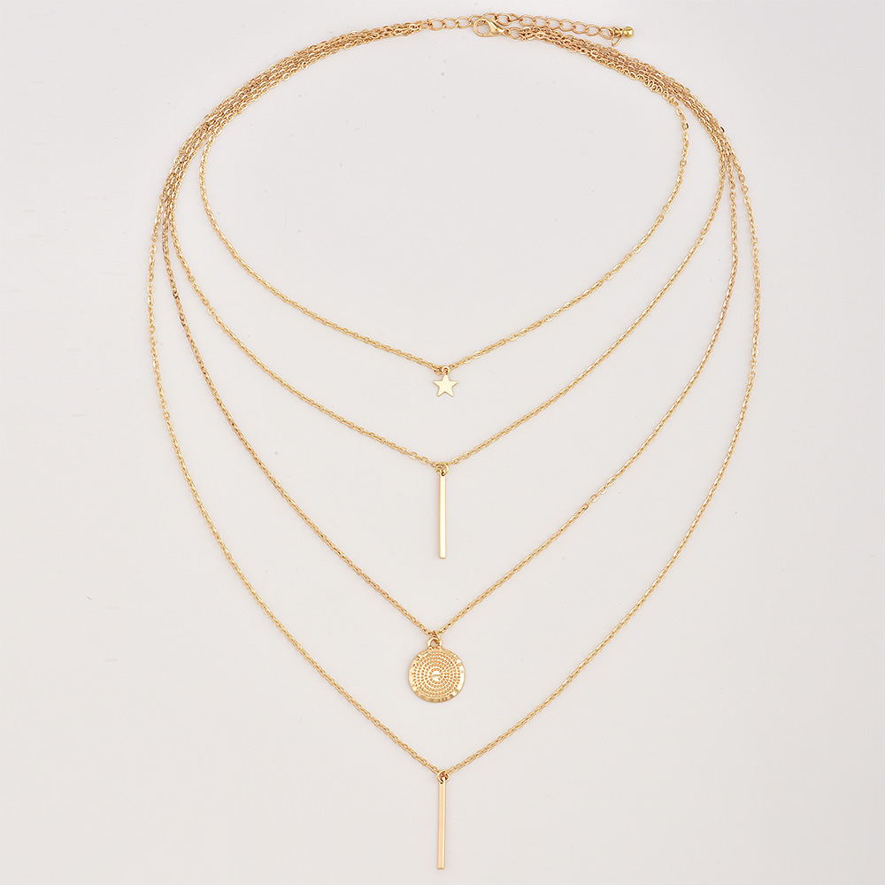 New Boho Vintage Multi-layer Pendant Necklace