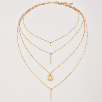 New Boho Vintage Multi-layer Pendant Necklace