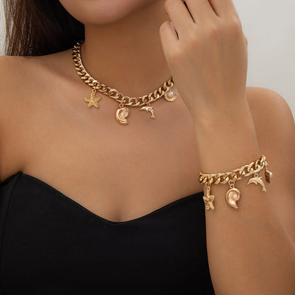 Celestial Seas Charm Necklace & Bracelet