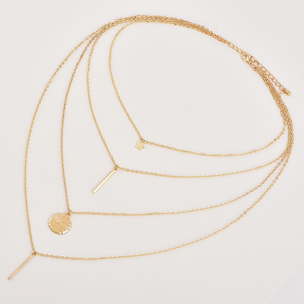 New Boho Vintage Multi-layer Pendant Necklace