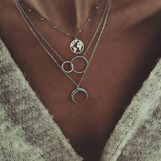 Eclipse Layers Necklace